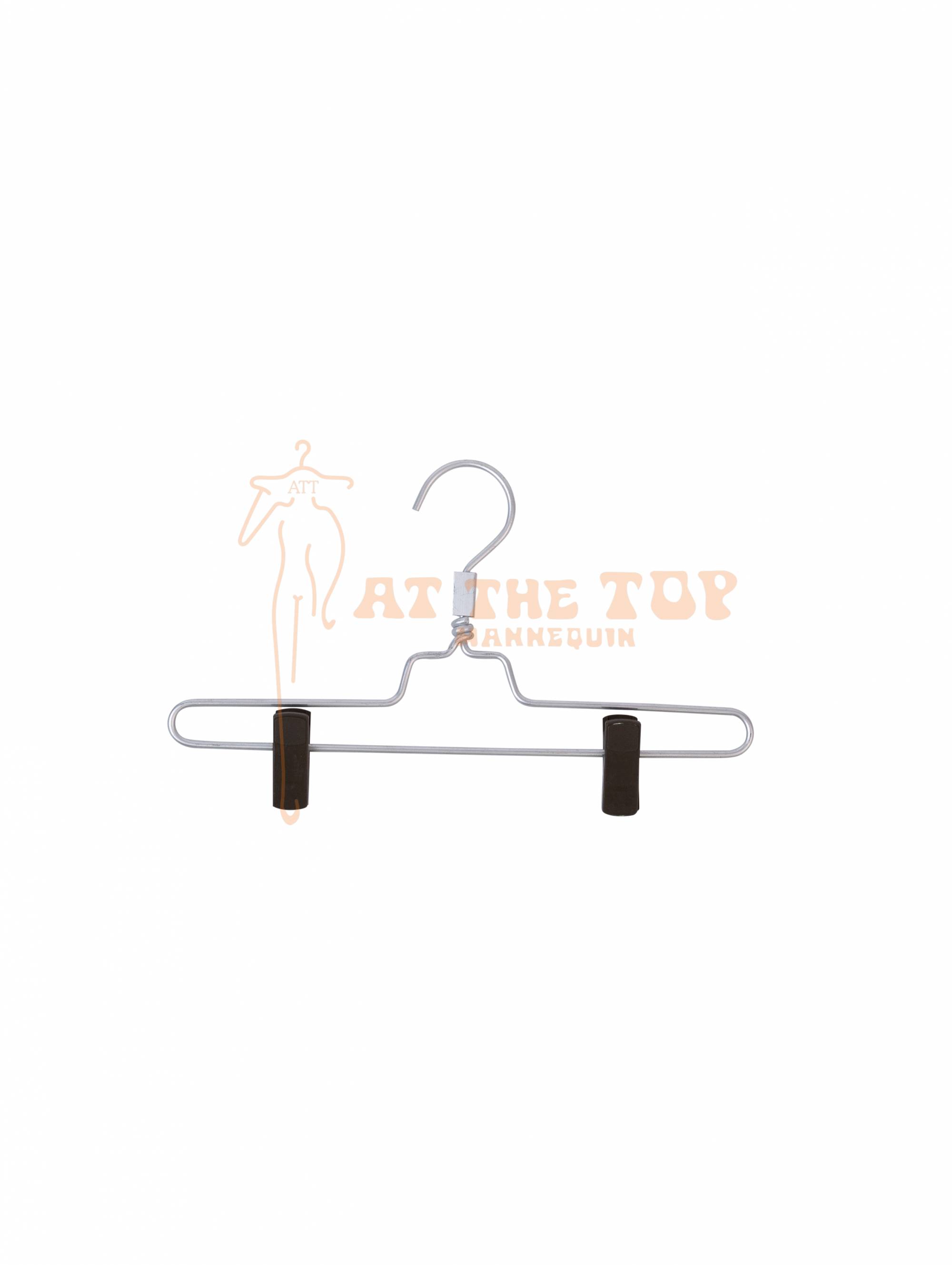 NAHANCO CLIPRS 14" Pant Hanger With Gun Metal Finish Metal Clip  Pack Of 100 Nhco1645